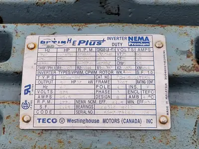 USED TECO-WESTINGHOUSE PDH05004TE5N