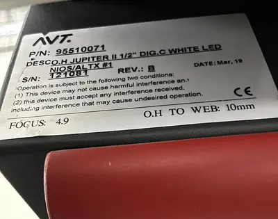 Used 2019 AVT CAMERA INSPECTION SYSTEM Miscellaneous Packaging Equipment Pennsylvania US | Global Equipment International, LLC #192121