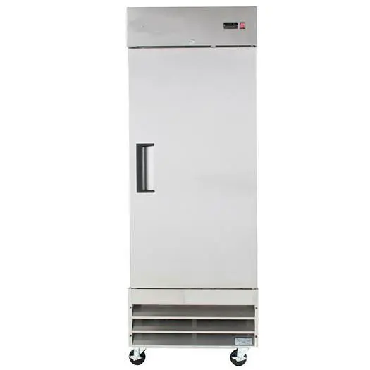 29" Wide -  Narrow 25" Depth One Section Solid Door Reach-In Refrigerator -