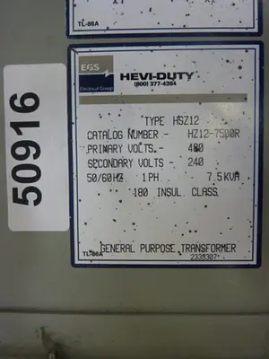 USED EGS HZ12-7500R