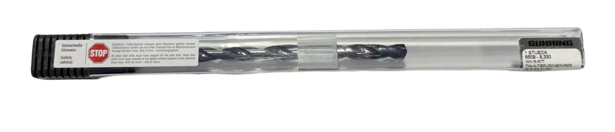 Guhring 21/64" Solid Carbide Drill 15xD Coolant Thru 2 Flute TiAlN Tipped