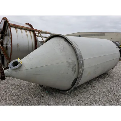 Used 160 Cubic Foot Aluminum storage bin hopper silo