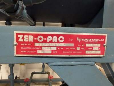 Used _UNKNOWN_ _UNKNOWN_ Pressurized Deaerators Rhode Island US | Federal Equipment Company #1344585