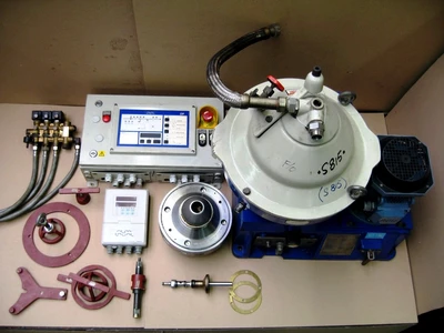 Alfa-Laval S-815 fuel/lube oil purifier, 316SS.