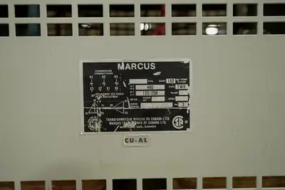 45 KVA 480V to 208V/120V Isolation Transformer