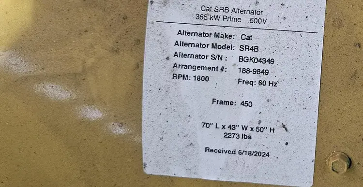 New | in-Stock 2022 CATERPILLAR SR4B Generators Alabama US | E&M Equipment #902144