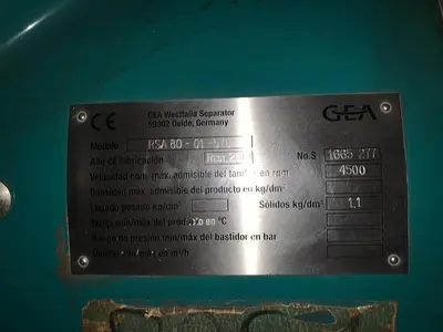USED 2014 GEA/WESTFALIA RSA 80 -01-576