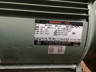 UNIMOUNT 125 Peerless Pump 230/460 volts