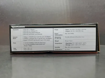TRENDnet TPE-113GI/A Gigabit PoE Injector. 3C-14