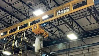 USED 2015 GORBEL 4000 LB FREESTANDING CRANE