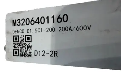 NEW DENCO D1.5C1-200 FUSE 5C1-200 200A 1500VAC CAPACITOR PROTECTION D15C1200
