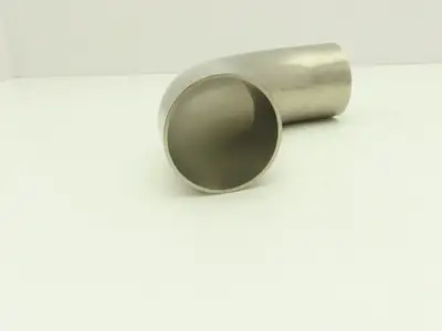 G2WC200H 2" OD Butt Weld Vacuum Tube 90° Radius Elbow SS A= 4.06" B= 3" Lot of 5