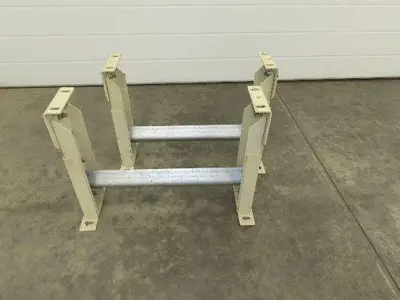19"W Conveyor Leg Stationary Floor Support TAN 14-1/2" to 19"H