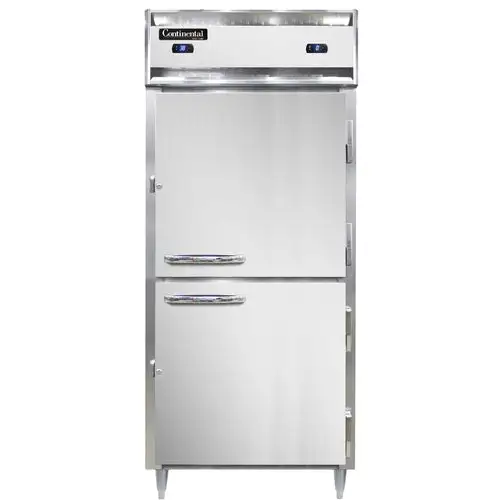 Continental D1RFXSNHD 36 1/4" Designer Line One Section Commercial Combo Refrigerator Freezer - Solid Doors, Dual Temp, 11