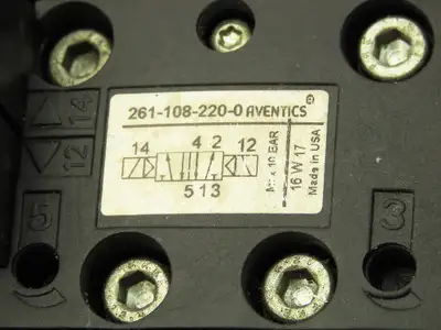 Rexroth Aventics 6-Station Manifold Pneumatic Directional Solenoid Valve Bank