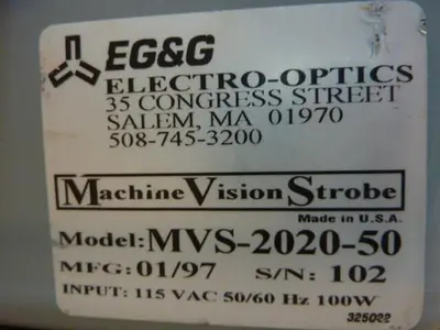USED EG&G ELECTRO OPTICS MVS-2020-50