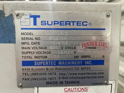 Used SUPERTEC G25P-50NC Universal Cylindrical Grinders Michigan US | Vander Ziel Machinery Sales #480431