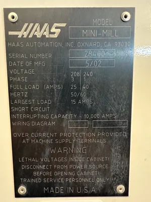 2002 HAAS MINI MILL Vertical Machining Centers | GMT (13)