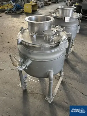 USED Pfaudler 20 Gal Pfaudler Glass Lined Reactor Body, 25/115#