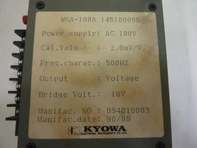 USED KYOWA WGA-100A