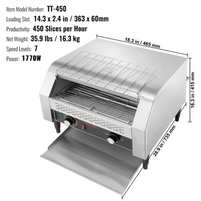 Used VEVOR TT -450 Conveyor Ovens Michigan US | Miedema Asset Management Group #1423569
