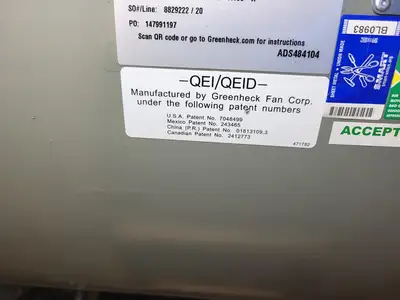 NEW GREENHECK QEID-24-300-85-A100-X