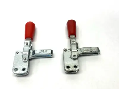 Used DESTACO Vertical Toggle Locking Clamp MISSING SPINDLE & HARDWARE LOT OF 2 Clamps Michigan US | Maverick Industrial Sales #1400859