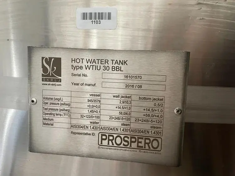 Used _UNKNOWN_ 930 HLT Stainless Steel Tanks Oregon US | Ager Tank & Equipment Co. #1418764