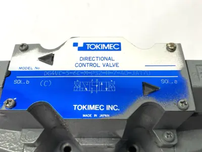 USED TOKIMEC HYDRAULIC DIRECTIONAL CONTROL VALVE 24V