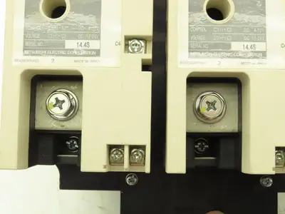 Mitsubishi US-K120 TE 120A Solid State Contactors (3) Units On Heat Sink w Fan