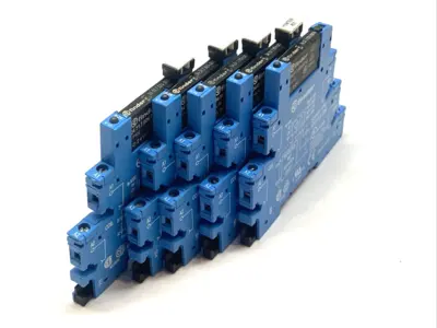 Used Finder Relay Socket Base w/ Finder Relay LOT OF 5 Relays & Switches Michigan US | Maverick Industrial Sales #1390846