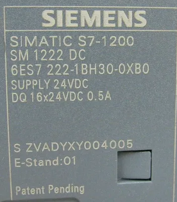 USED SIEMENS 6ES7-222-1BH30-0XB0 MODULE S7-1200 24V 6ES72221BH300XB0