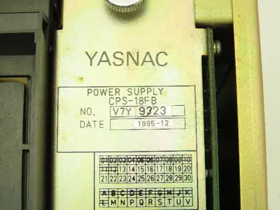 Fuji Yasnac CPS-18FB PLC Slot Rack Chassis Power Supply MCP01 MIF01 MCP02B