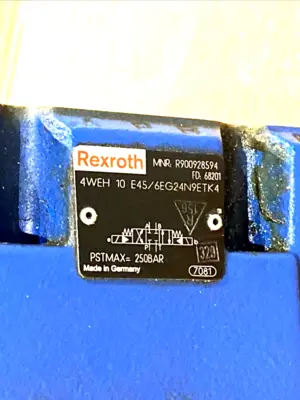 4WEH10E45/6EG24N9ETK4, 143606-2 | Bosch Rexroth 143606-2 Valve PK-30-M1H-H945-01, 4WEH10E45/6EG24N9ETK4 R900928594 - Used