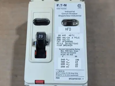 New | in-Stock EATON CUTLER-HAMMER HFD2020S Switchgears British Columbia CA | Lenmark #1434322