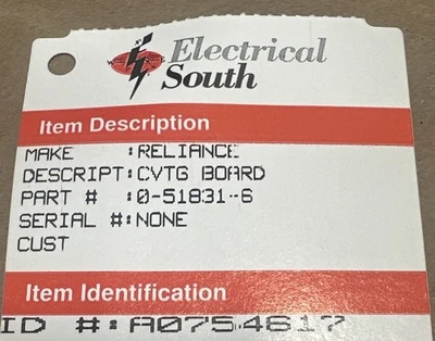 USED Reliance Electric 0-51831-6