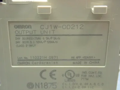 USED OMRON CJ1WOD212