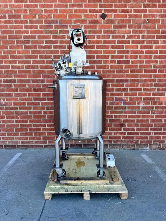 Used NORTHLAND 250 L STAINLESS STEEL  JACKETED REACTOR FV/ 50 PSI, DUAL MIXER + VFD Jacketed Tanks California US | Equipment Lab #783985