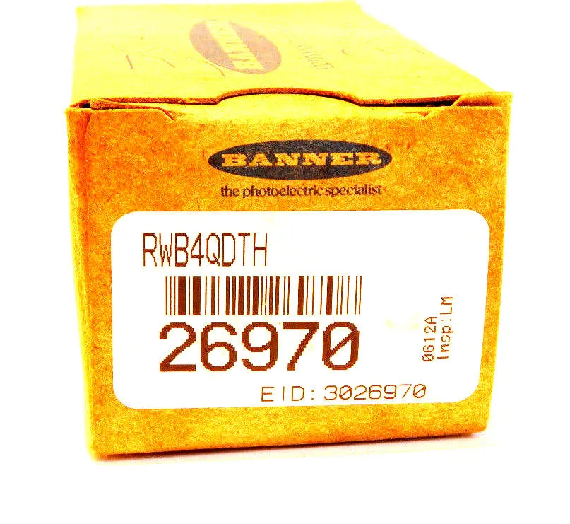 NEW BANNER RWB4QDTH MAX-BEAM WIRING BLOCK