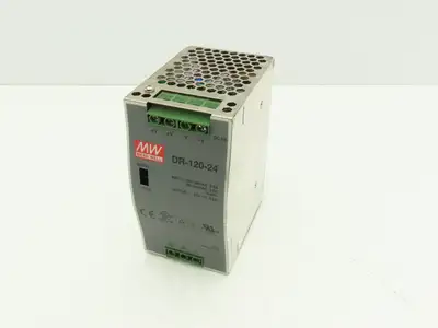 Mean Well DR-120-24 PLC Power Supply 24VDC 3.2/5A 100-240V Mixed Lot of 3