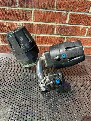 USED 4 ITT PURE-FLO STAINLESS STEEL DIAPHRAGM VALVES W/ 1.5" TO 1/2" SANITARY FITTING