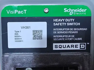 Used SCHNEIDER VH361 Switchgears British Columbia CA | Lenmark #1438275