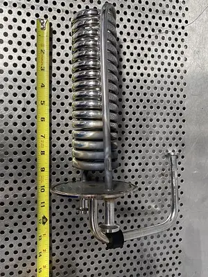 Stainless Steel 11" L x 4" Sanitary Fitting Tank w/ 9" Coiled Immersion Element