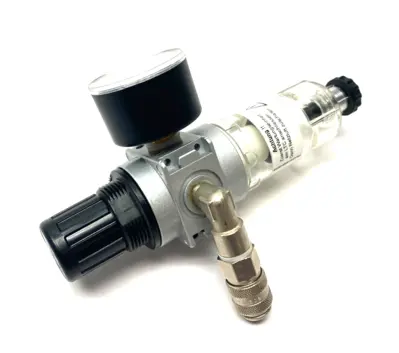 USED INNOMATEC MODULAR PRESSURE REGULATOR, LEAK TESTER, W/ GAUGE