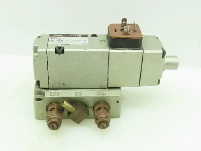 SMC US7406 Pneumatic Directional 3-Way Air Solenoid Valve 120VAC 150PSI
