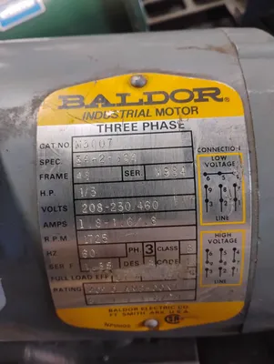 Baldor M3007 General Purpose Motors | ESS Industrial Equipment Sales (4)