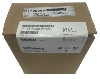 NEW SEALED SIEMENS 6EP1353-0AA00 POWER SUPPLY 120-230VAC 15VDC 3.5A 6EP13530AA00