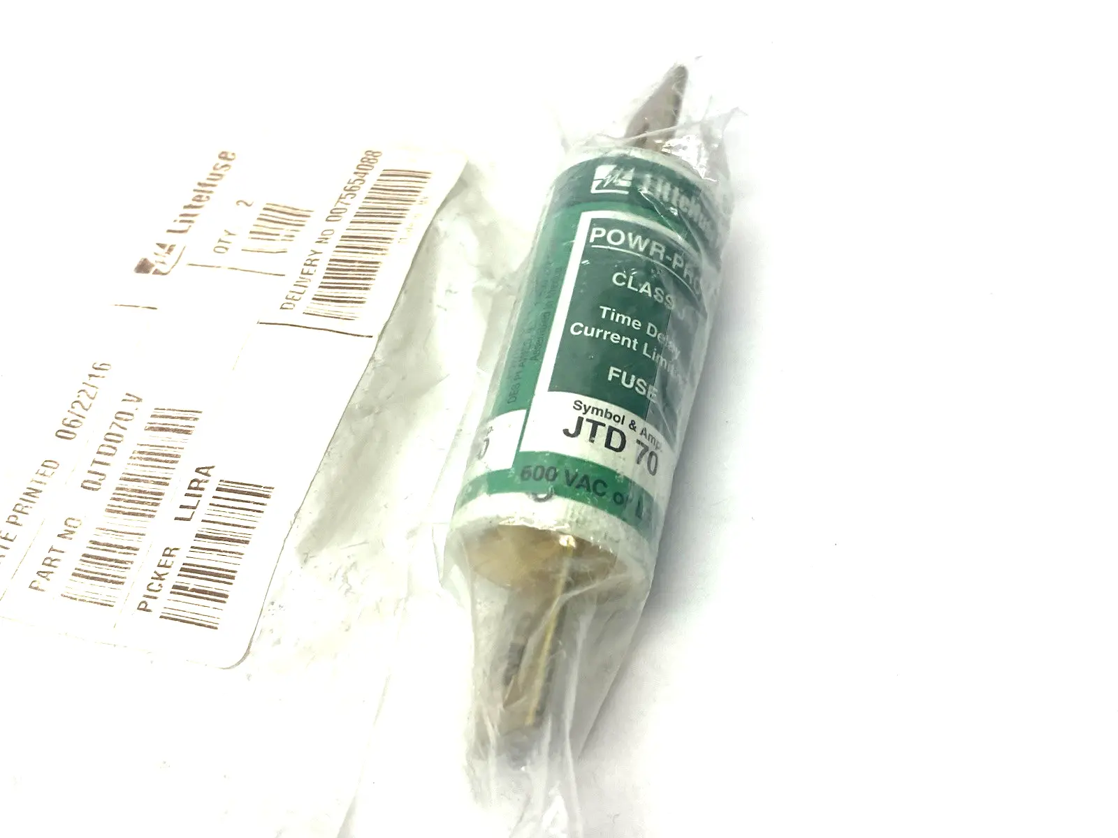 New | in-Stock Littelfuse Slo-Blo/Time Lag POWR-PRO Class J Fuse 600V T/D CLASS J 70A Fuses Michigan US | Maverick Industrial Sales #1392036