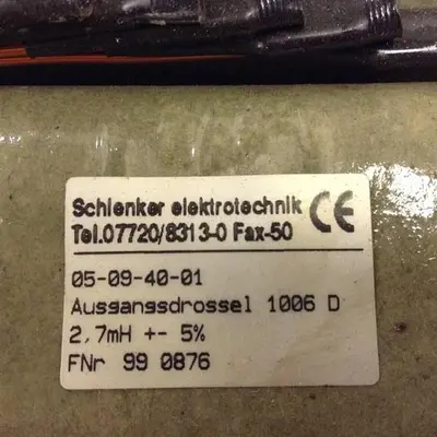 USED SCHLENKER ELEKTROTECHNIK 05-09-40-01