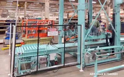 Used Moellers Automatic Stretch Hooding System – 40 Loads per Hour, Variable Frequency Drive